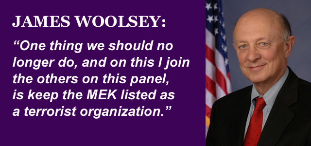 James Woolsey Calls for Delisting of MEK